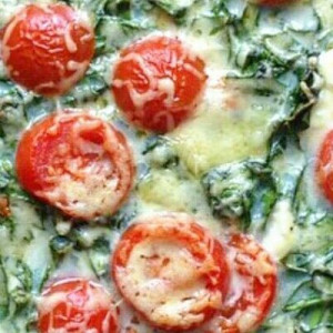 pizza spinaci ricotta ciliegini