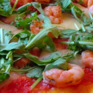 pizza gamberetti e rucola