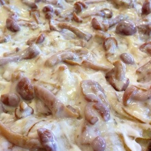 Pizza chiodini e provola